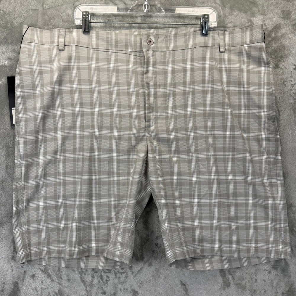 Ping SensorCool Mens‎ Gulf Shorts 44 Graphite Plaid Golf Shorts New With Tags